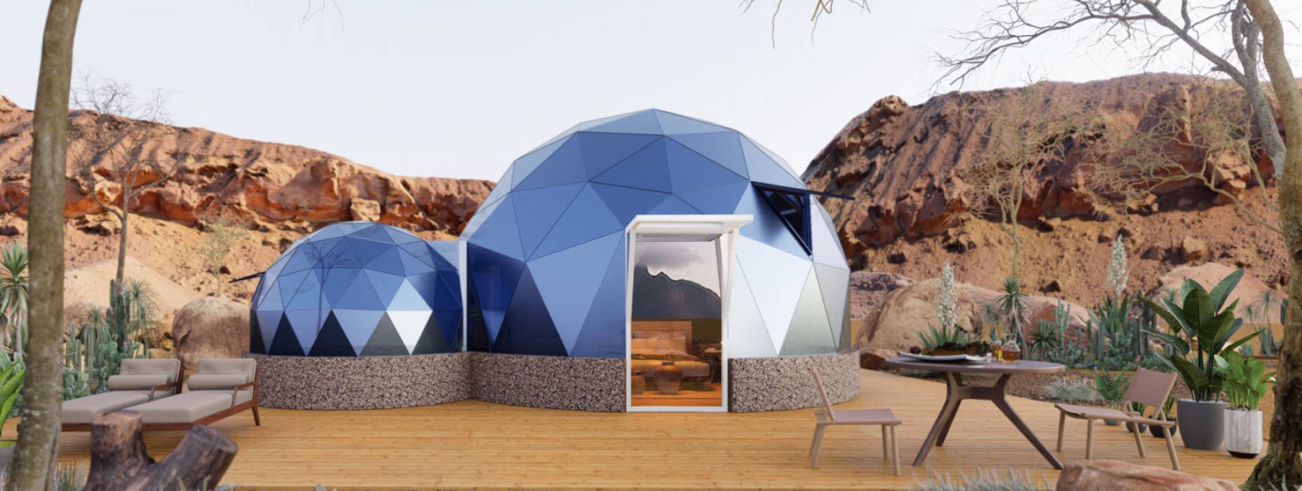 彰武县球形智能光伏玻璃星空房